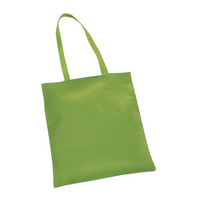eBuyGB Borsa a tracolla naturale ideale per la stampa, cotone, verde, confezione da 10