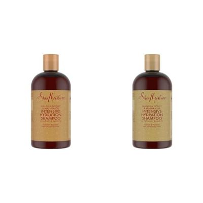SHEA MOISTURE Manuka Honey & Mafura Oil Intensive Hydration Shampoo silicone and sulphate free shampoo for dry, damaged hair 384 ml (Pack of 2)