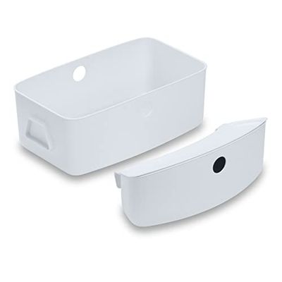 hauck Alpha Box Set Organizador Trona Alpha+ y Beta+, Cesta de Almacenaje Grande y Caja Pequeña con Tapa, Fácil de Limpiar, Blanco