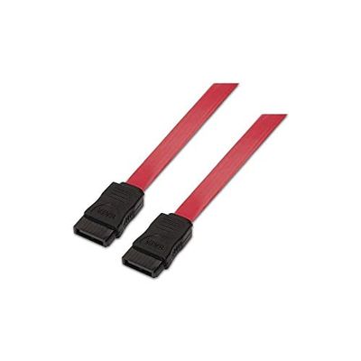AISENS - Cable SATA III DATOS 6G DATOS, Rojo, 0.5M