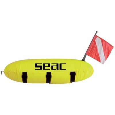Seac Master Torpedo Boj med markörflagga för dykning, spjutfiske och fridykning