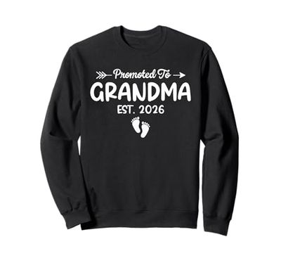 Promoted To Grandma Est. 2026 Baby Announcement For Grandma Sweatshirt