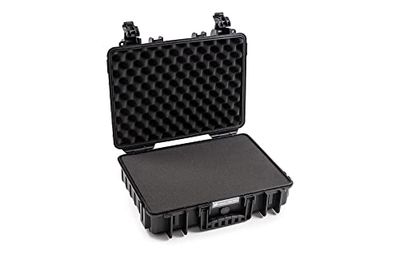 B&W International GmbH B&W Outdoor Transport Case Type 5040 Black with Cube Foam – Waterproof According to IP67 Certification, Dustproof, Shatterproof and Indestructible