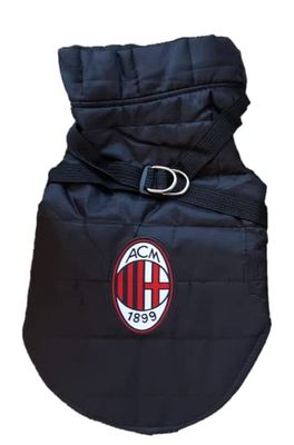 AC Milan Only4fan S.r.l. ACMPETCOATL Honden- en kattenjas, uniseks, volwassenen, zwart, L