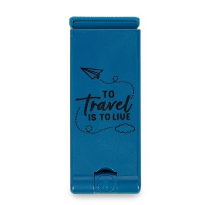LEGAMI - Support pour Smartphone de Voyage, Trois jonctions de Rotation, flexibilité maximale, Prise Ferme et sûre grâce aux Coussinets antidérapants, en ABS et en Acier inossibable