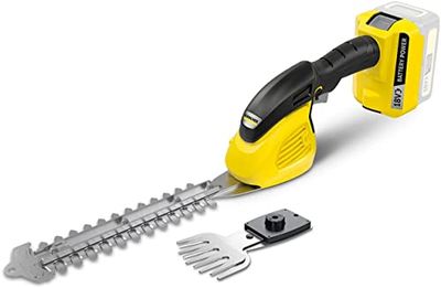 Kärcher 18 V Tijera de poda para arbustos y hierbas GSH 18-20, función 2 en 1: cuchilla de césped 12 cm y de arbustos 20 cm, rendimiento: máx. 450-650 m, compatible con batería (no incl.) Kärcher 18 V