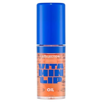 Collection Cosmetics Vitamin Lip Oil, Moisturising High Shine Lip Oil, Non-Sticky, Doe Foot Applicator, Enriched with Vitamin C, Grapefruit Scent, 5ml