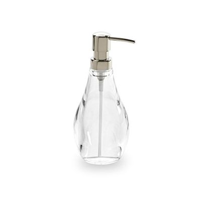 UMBRA Droplet Soap Pump. Pompe à savon Droplet, en acrylique transparent, 296ml. Dimension7.6x21cm.