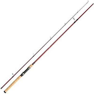 Berkley Canna da spinning in legno di ciliegio, leggera con manico in sughero, canna da pesca in acqua salata e d'acqua dolce, canna da spinning, pesca predatore, unisex, rosso, 1,8 m, 7-28 g