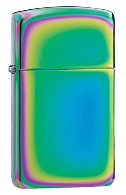 Zippo Zakaansteker, messing, spectrum, 5 1/2 x 3 1/2 cm