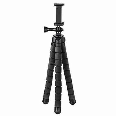 HAMA | Tripé Flex para smartphone e GoPro, 3 pernas e 26 cm, preto