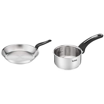 Tefal Primary Poêle inox 28 cm, Garantie 10 ans, Acier inoxydable haute qualité, Induction, Pour cuisiner de délicieuses & Emotion Casserole 14 cm inox