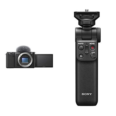 Sony Alpha ZV-E10 | Vlog Camera con obiettivo intercambiabile mirrorless APS-C + Grip GP-VPT2BT