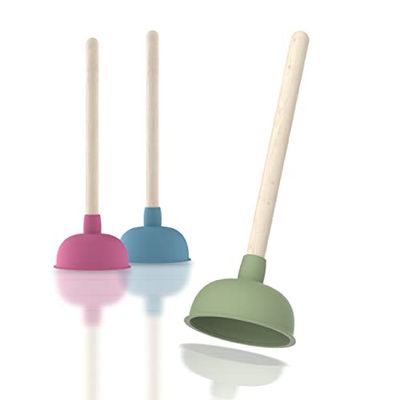 EISL Pot Vert BZ003 Pompe à Ventouse colorée bouchées, douches, lavabos, Toilettes sans Produits Chimiques