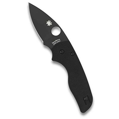 Spiderco C230GPBBK mes voor volwassenen, uniseks, zwart, 9 cm