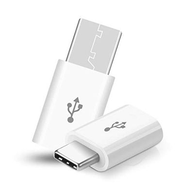 Adapter Micro USB op type C voor ZTE Grand X View 3 converter, wit