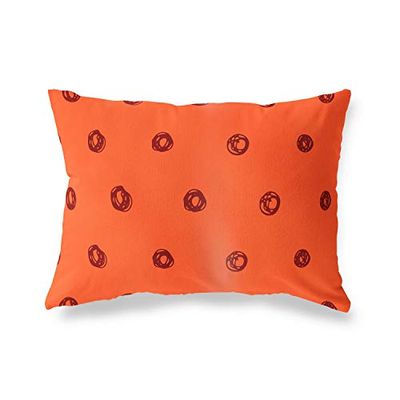 BonaMaison dekorativt kuddöverdrag, orange Bordeux prydnadskuddöverdrag, heminredning örngott för vardagsrum, soffa, sovrum, storlek: 45 x 60 cm - Designad och tillverkad i Turkiet
