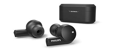 PHILIPS T5505BK/00 Cuffie Bluetooth Wireless In Ear (Sistema Ibrido di Cancellazione Attiva del Rumore, Doppio Microfono, Driver Neodimio 8 mm, Ricarica Rapida) Nero - Modello 2020/2021