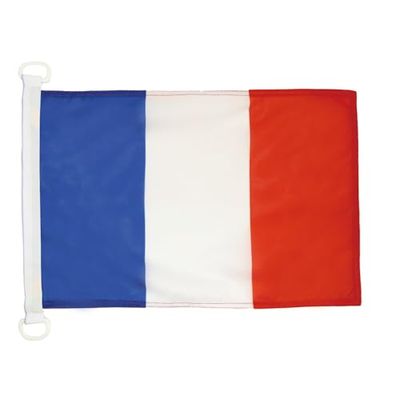 Pavillon nautique Pavillon Civil France 45x30cm - Drapeau de bateau marchand français 30 x 45 cm - AZ FLAG
