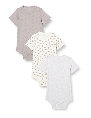 Care Baby Body Kurzarm, 3er Pack Marshmallow White (111), 74
