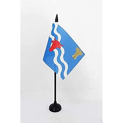 BANDERA de MESA del CONDADO DE OXFORDSHIRE 15x10cm - BANDERINA de DESPACHO OXFORDSHIRE COUNTY - INGLETERRA 10 x 15 cm - AZ FLAG