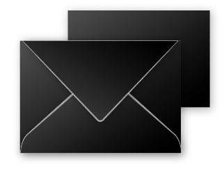 Clairefontaine 31675C – een handset pollen bestaande uit 5 enveloppen 7,5 x 10 cm + 5 kaarten 7 x 9,5 cm, zwart