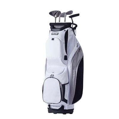 VEVOR Torba golfowa 91,5 cm, torba na wózek do kijów golfowych z 14 przegrodami i 13 kieszeniami, organizer na kółkach nylonowych, trwały pokrowiec golfowy z przenośnymi uchwytami, biała