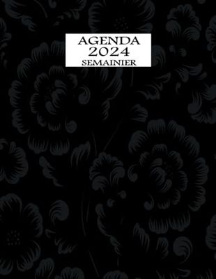 Agenda 2024 Semainier: Organisateur hebdomadaire semainier ,Planificateur de tâches 2024 , 12 mois professionnel grand format A4 avec calendrier mensuel | 1 Semaine sur 2 Pages