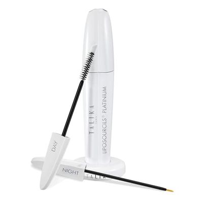 Talika Eyebrow Lipocils Platinium - Day and Night double serum - Eyebrow Growth Booster - Natural eyebrow density care - Easy application - 2 x 8,5 ml