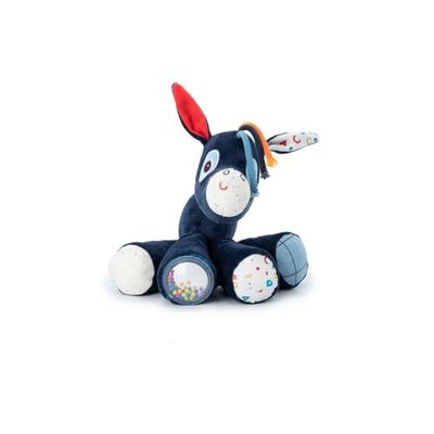 Lilliputiens - Peluche sonoro e Interactivo Ignace el Asno - Ideal para bebés - Sonidos cautivadores - Juguete de Despertar - Estimulación sensorial - Hecho de poliéster Reciclado Desde 9 Meses,83435