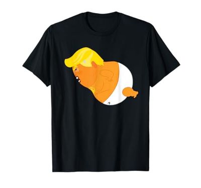 Baby Trump Balloon profile Funny Political Protest T-Shirt