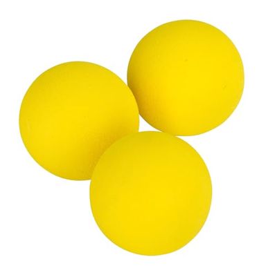 Kerbl Pet Foam Ball, 4,5 cm, geel, 3 stuks