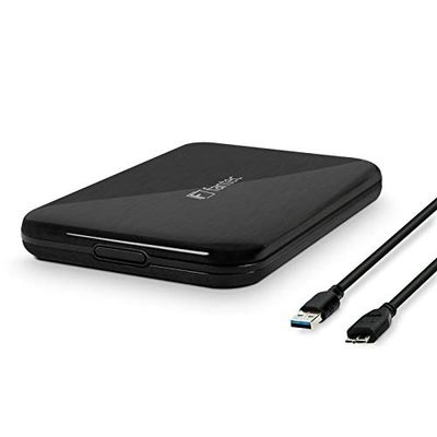 Fantec 1495 ALU-25 U3 2.5-Inch USB 3.0 Hard Drive Case - Black