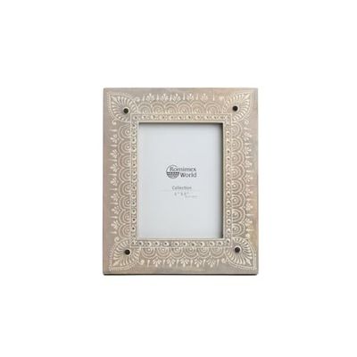 Romimex Fotolijst bruin mangohout 15 x 20 x 2 cm - merk EAN: 8435700820085