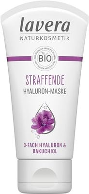 lavera Masque raffermissant à l'acide hyaluronique – Végétalien – Cosmétique naturel – Triple acide hyaluronique & ingrédient actif actif Bakuchiol – Teint immédiatement frais – Hydratant et soin – 50