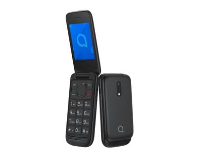 Alcatel 2057 - Cellulare Dual SIM da 2,4" QVGA (2G, RAM da 4 MB, Fotocamera VGA da 1,3 MP), Bluetooth (Nero)