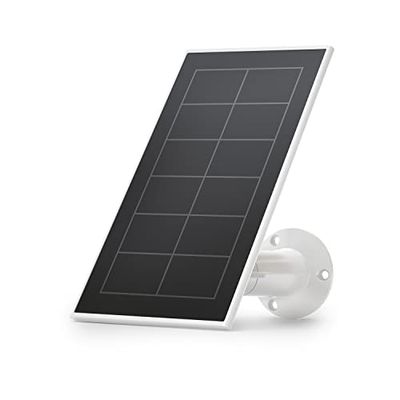 Arlo Certified Accessory, Solar Panel Charger, Weatherproof, 8ft Magnetic Power Cable, Designed for Arlo Ultra, Ultra 2 (+XL), Pro 3, Pro 4 (+XL), Pro 5, Go 2 & Floodlight Cameras, White