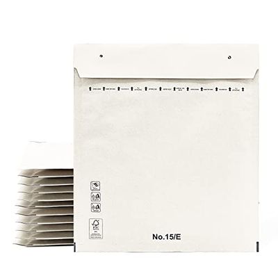 Sobres Acolchados, Sobres para Envíos, Bolsas de Papel con Interior de Burbujas, Color Blanco, Bolsas para Envíos con Cierre Adhesivo - Ofituria (5 Sobres, 220x260mm)