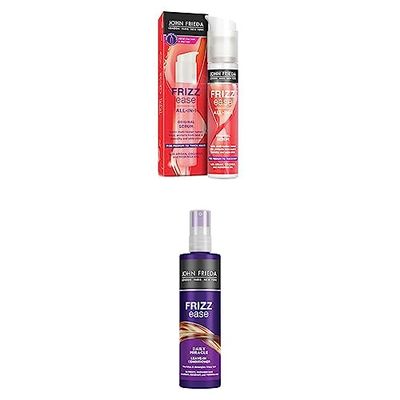 John Frieda Frizz Ease Daily Miracle Leave In Conditioner & Original Serum: for Frizzy Hair, 1x200 ml, 1x50ml