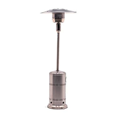 Kekai Poêle à Gaz pour Extérieur Acier Inoxydable 13 KW 81x221 cm Surface Chauffable 25 m² Couleur Gris