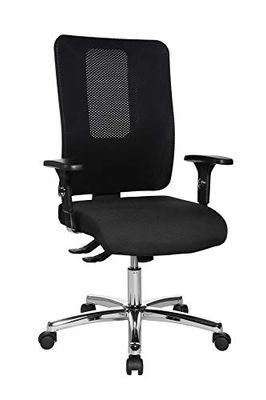 TOPSTAR Open X (N) Chaise de Bureau Ergonomique avec revêtement en Tissu Noir
