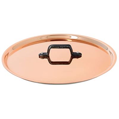 DE BUYER -6463.16 -couvercle cuivre-inox poignee fonte ø16