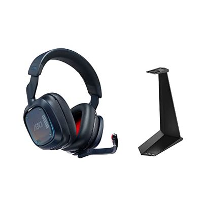 Logitech G Astro A30 LIGHTSPEED Cuffia con microfono gaming wireless + supporto pieghevole per cuffia con microfono gaming - Blu