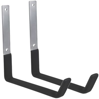 Maclean Wandhalterung 2er Set | Universalhalter für Reifen, Räder, Fahrrad, Leiter, Gartenschlauch | Aufbewahrung für Garage, Keller, Werkstatt | Inkl. Montagezubehör (2x Stück/Max. Belastung: 5kg)