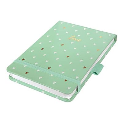 SIGEL JN396 Notizblock Jolie, A6+, dotted, mintgrün: Notebook Jolie, Beauty, Mint Love, Hardcover