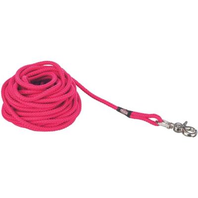 Guinzaglio a pista, Trigger Moschettone, Rotondo, S – L: 20 m/6 mm, Fucsia