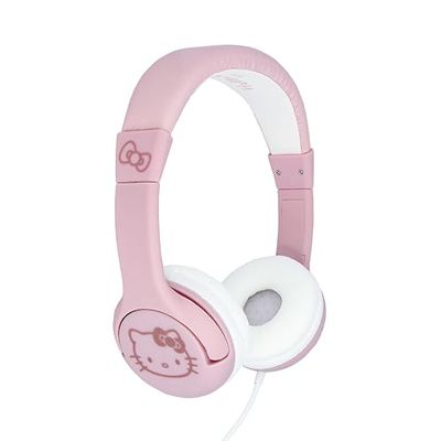 OTL Technoloiges HK1184 Hello Kitty Kinderhoofdtelefoon met bedrade kabel in roze met roségoud