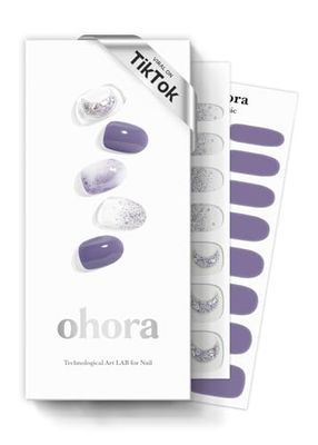 ohora Strisce per unghie in gel semi polimerizzato (N Goblin Moon) - Funziona con qualsiasi lampada per unghie, qualità professionale, lunga durata, facile da applicare e rimuovere - Viola