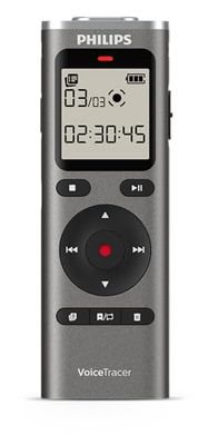 Philips DVT1170 VoiceTracer, grabadora de Audio, 8 GB, Ranura para Tarjeta Micro SD