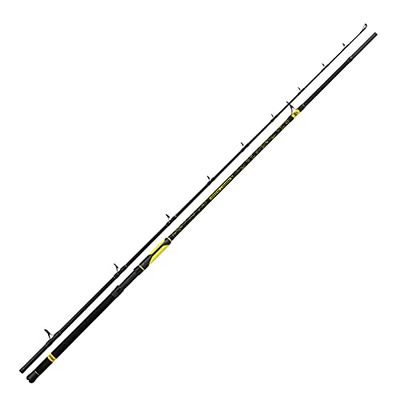 Black Cat Premium Welshengel Perfect Passion XH-S Hengel, veelzijdig inzetbaar met IM6 blank meerval, walvishengel in 5 lengtes, zwart-geel, 2,40 m